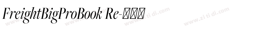 FreightBigProBook Re字体转换